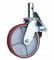 داربست 6 اینچی چرخ دار PU کاستورهای آهنی چرخ داربست قابل تنظیم 250 کیلوگرم