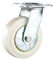 چرخ‌های چرخ‌دار نایلونی 4 اینچی سنگین سفید PP برای چرخ دستی